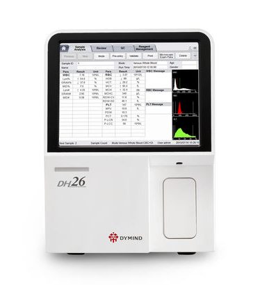 Analizador de Hematología DYMIND DH26 de 3 Partes