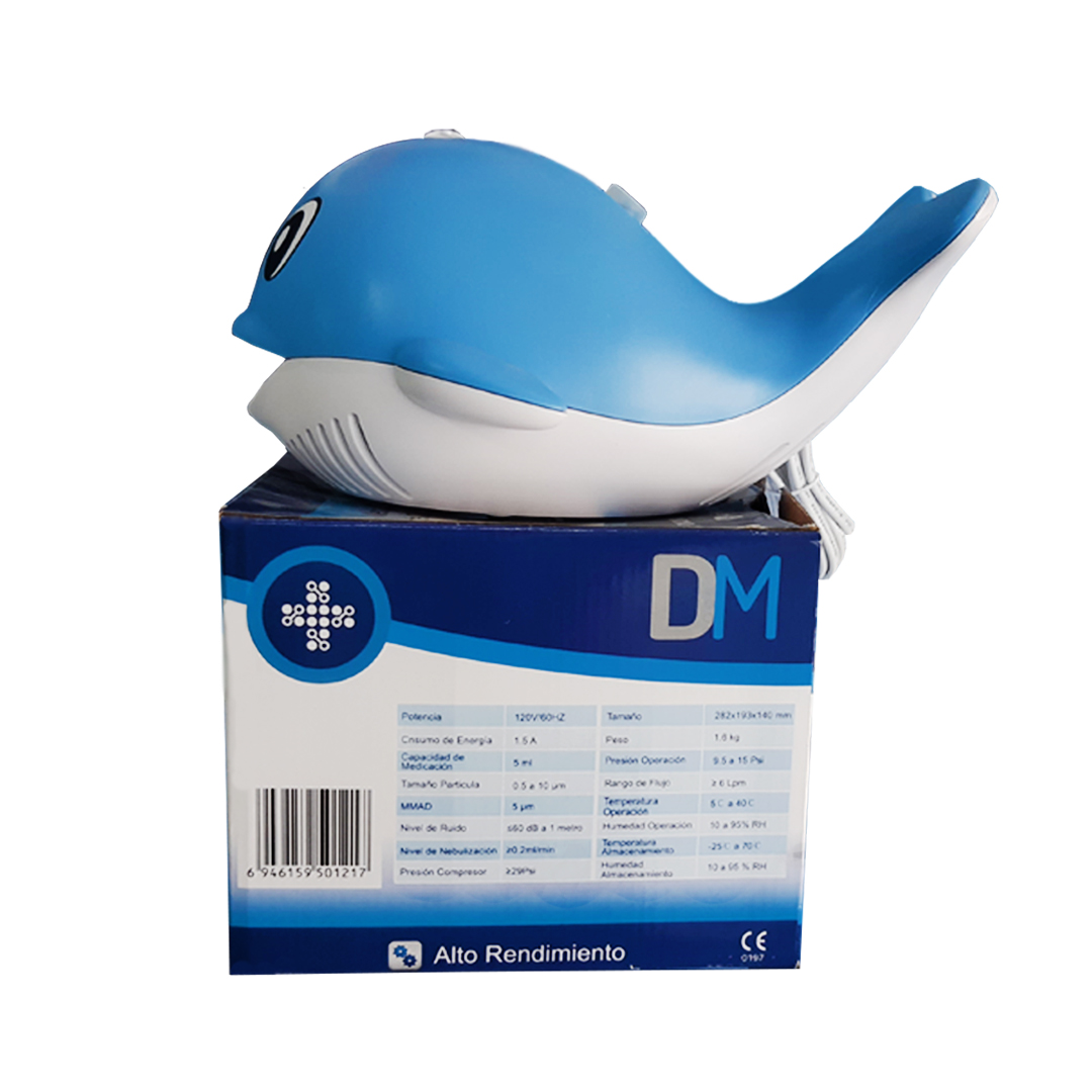 Compresor Nebulizador Nube 1000 Figura Delfín