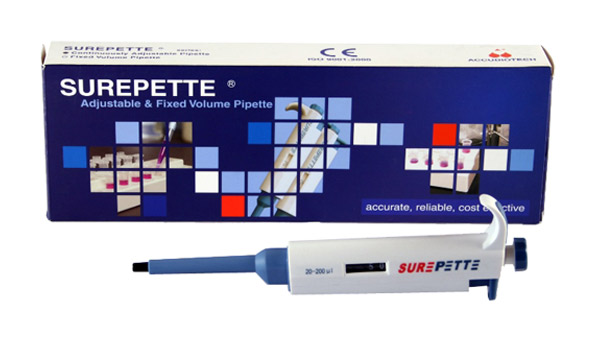 Pipeta Automática de Volumen Variable Accubiotech Surepette